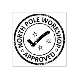 CARIMBO DE BORRACHA WORKSHOP DO POLO DO NORTE APROVADO