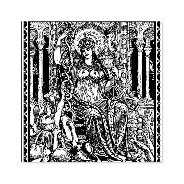 Carimbo De Borracha WQ RUBBER STAMP: Walter Crane Philotime (Impressão)