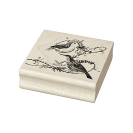 Carimbo De Borracha Yacou Bird Wooden Stamp