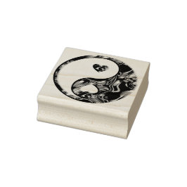 Carimbo De Borracha Yin & Yang Hearts gold + suas ideias