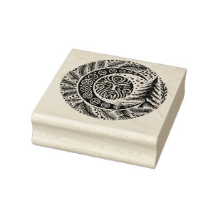 Carimbo De Borracha Yule Winter Solstice Greenman