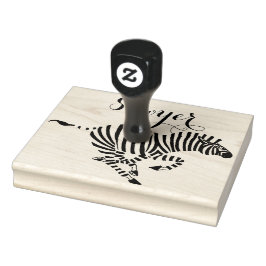 Carimbo De Borracha Zebra Personalizada