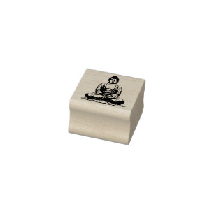 Carimbo De Borracha Zen Buddha