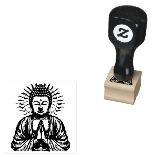 Carimbo De Borracha Zen Buddha