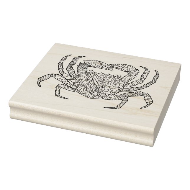 Carimbo De Borracha Zendoodle Crab (Carimbo)
