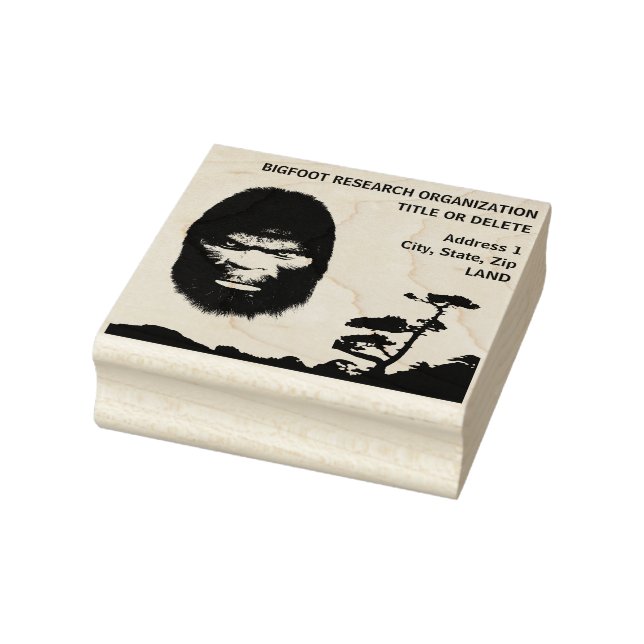 CARIMBO DE CABEÇA DE SASQUATCH DE PÉ NEGRO - CARIM (Carimbo)