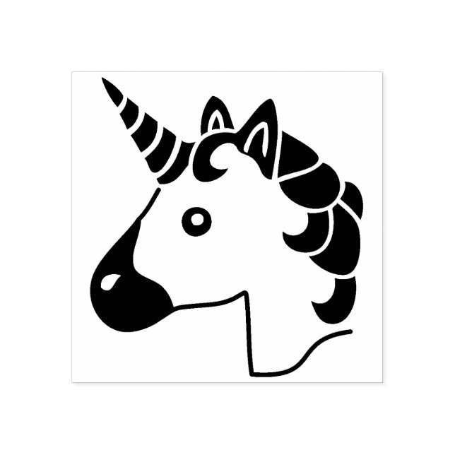 Carimbo de Carimbo Cute Unicorn emoji (Impressão)