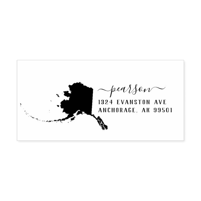 Carimbo de Carimbo de Endereço de Retorno do Alask (Design)