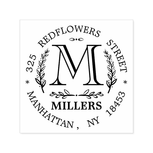 Carimbo de Casamento do Monograma (Design)