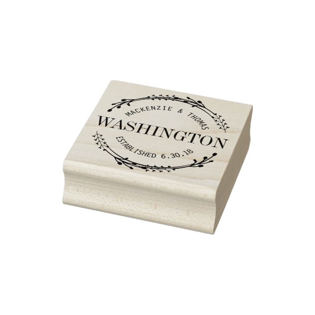 Carimbo de Casamento por Terra Moderno (Carimbo)