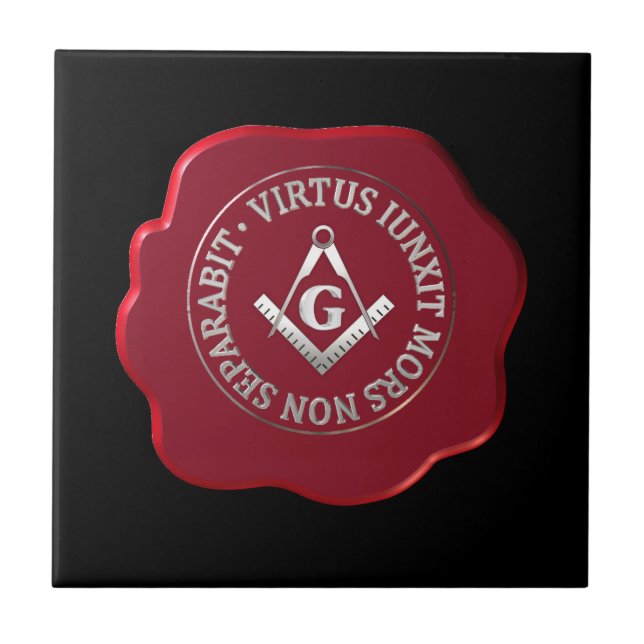 Carimbo de cera maçônica (Frente)