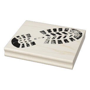 Carimbo de Design da Pegada do Pé Esquerdo