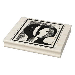 Carimbo de Design de Borracha de Casal