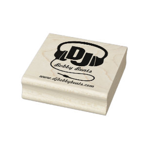 Carimbo de detalhes do nome comercial dos fones de