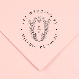 Carimbo de Devolução de Borracha Floral DAPHNE