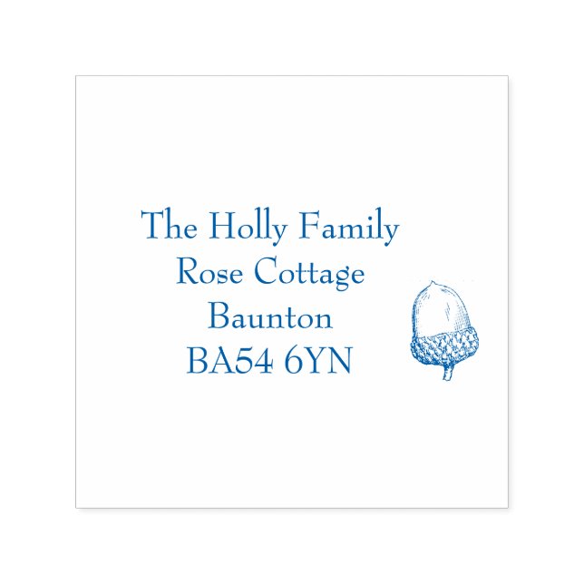 Carimbo de Endereço Acorn (Design)