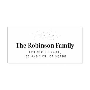 carimbo de endereço botânico moderno