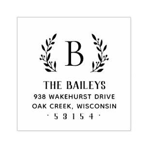 Carimbo de Endereço da Família Rústica de Sucursal