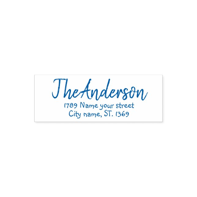 Carimbo de Endereço de Devolução Auto-Tintável (Design)