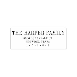 Carimbo de Endereço de Devolução Clássico