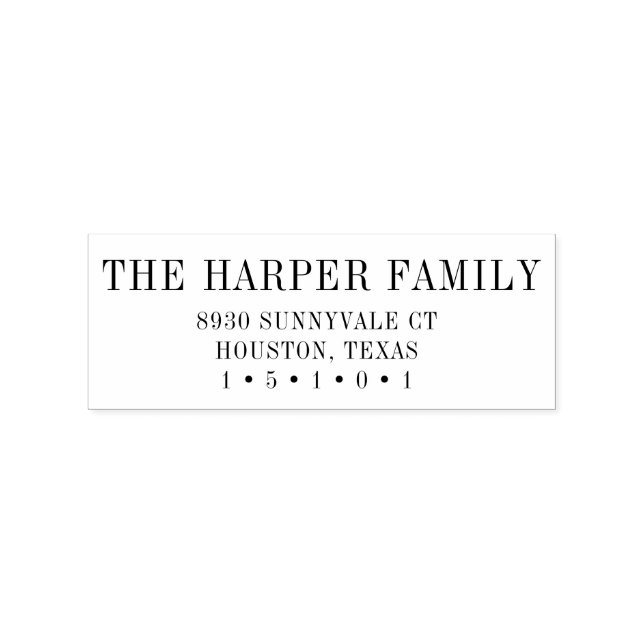 Carimbo de Endereço de Devolução Clássico (Impressão)