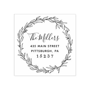 Carimbo de Endereço de Devolução da Família de Scr