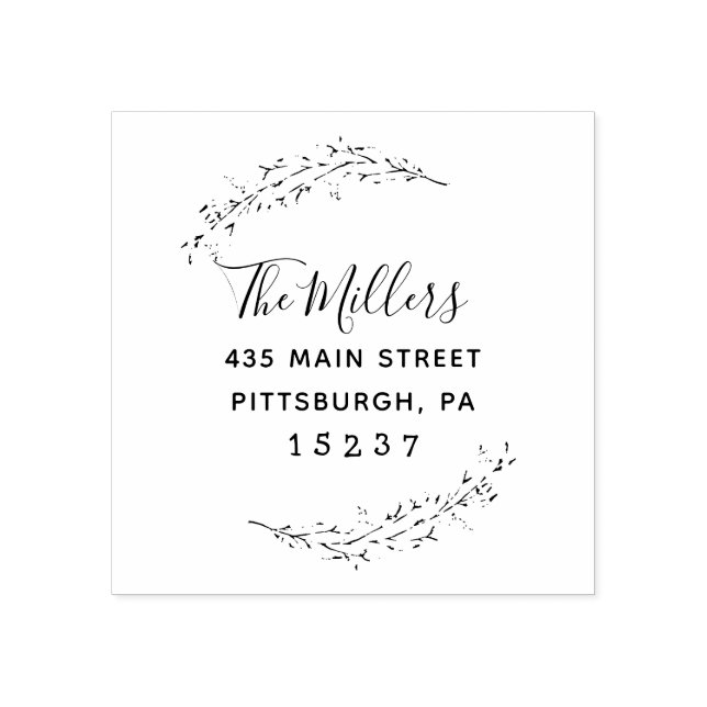 Carimbo de Endereço de Devolução da Família de Scr (Impressão)