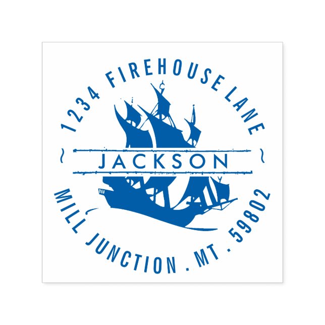 Carimbo de Endereço de Devolução de Autossertação  (Design)