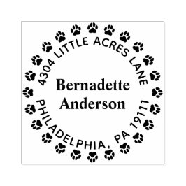 Carimbo de Endereço de Devolução de Impressão de P