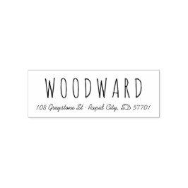 Carimbo de Endereço de Devolução de Script de Letr