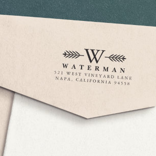 Carimbo de Endereço de Devolução do Laurel Branch 