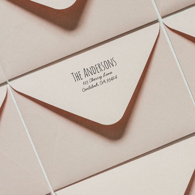 Carimbo de Endereço de Devolução | Fonte inspirada (Criador carregado)