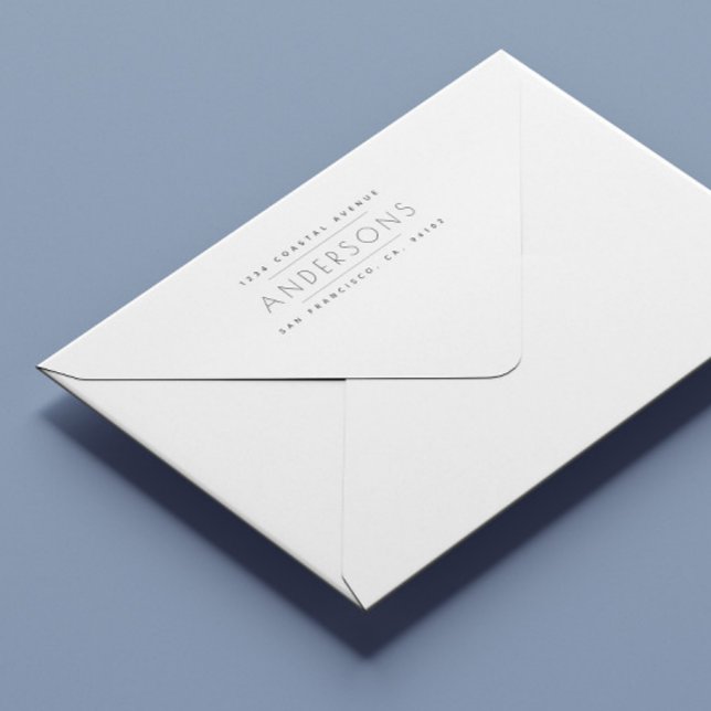 carimbo de endereço de devolução super-minimalista (Criador carregado)