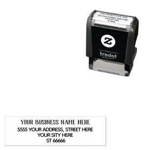Carimbo de Endereço de Nome de Empresa Personaliza