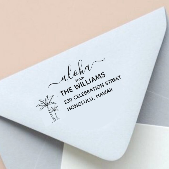 Carimbo de endereço de retorno da árvore de Palm H (Criador carregado)