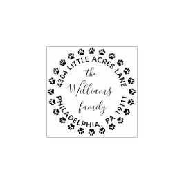 Carimbo de Endereço de Retorno da Família com Impr