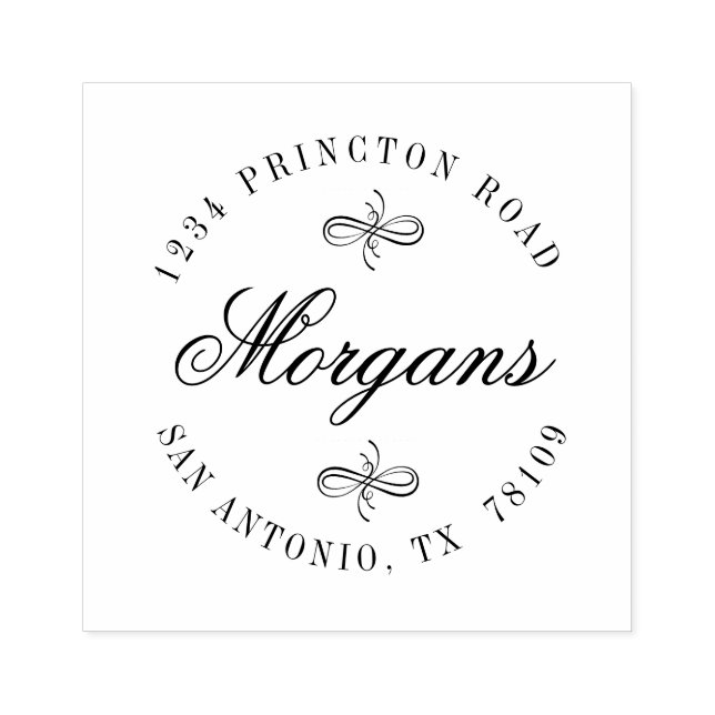 Carimbo de Endereço de Retorno da Família de Supor (Impressão)