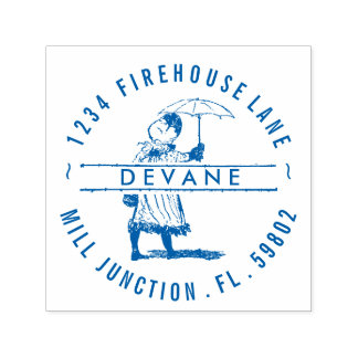 Carimbo de Endereço de Retorno da Garota-Guarda-ch