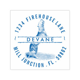 Carimbo de Endereço de Retorno de Autocolante de T