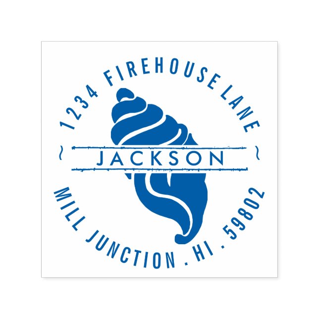 Carimbo de Endereço de Retorno de Autodigitação em (Design)