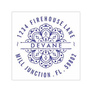 Carimbo de Endereço de Retorno de Autoimpressão da