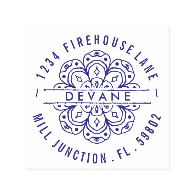 Carimbo de Endereço de Retorno de Autoimpressão da (Design)