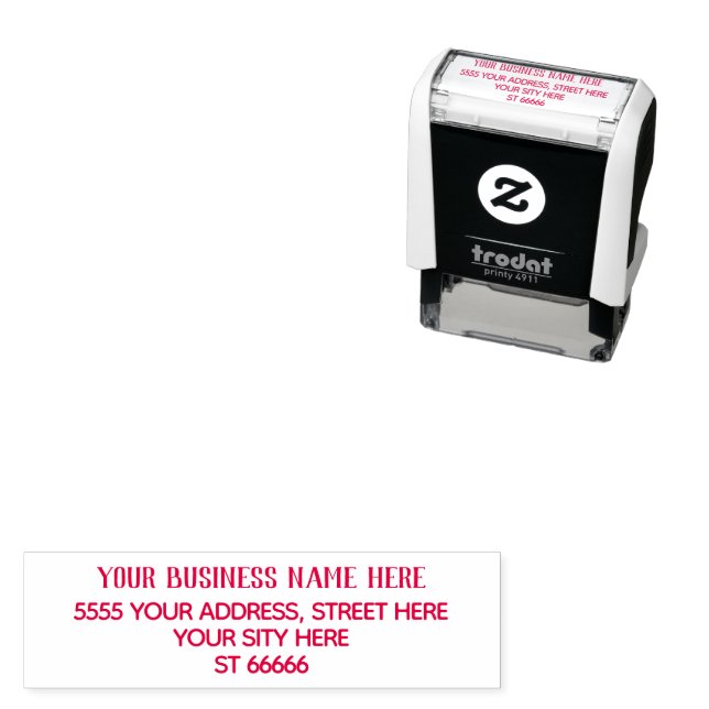 Carimbo de Endereço de Retorno de Nome Personaliza (In Situ)