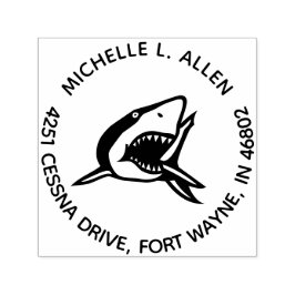 Carimbo de Endereço de Retorno de Shark Personaliz