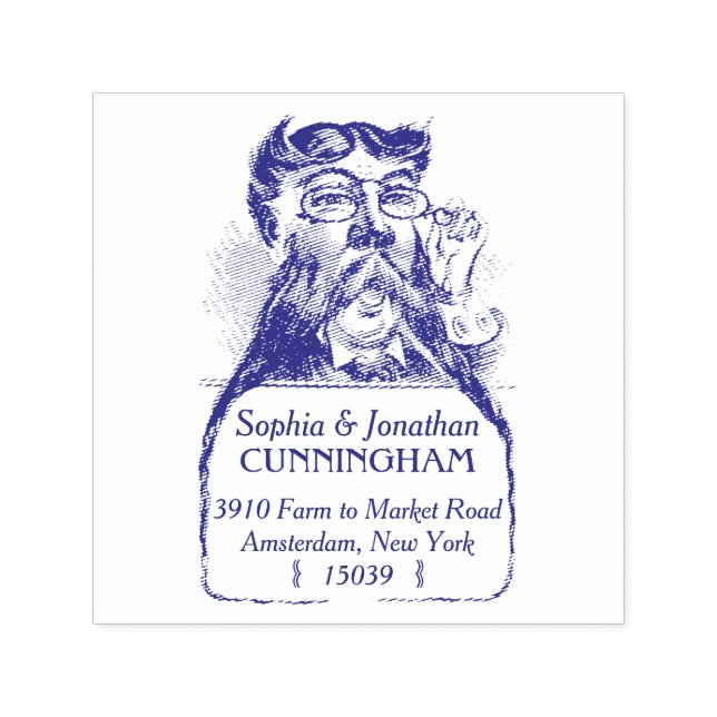 Carimbo de Endereço de Retorno de Tinta Própria do (Design)