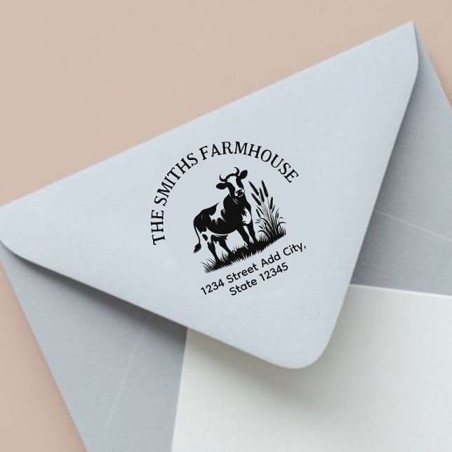 Carimbo de endereço de retorno de vaca (Criador carregado)