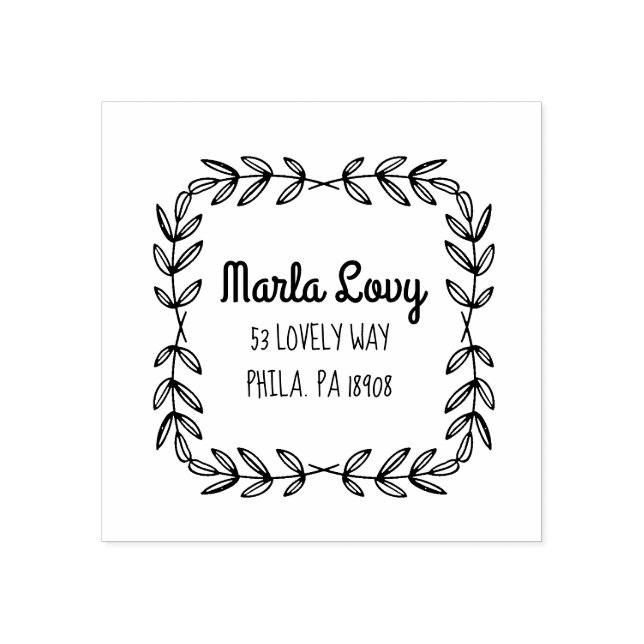 Carimbo de Endereço de Retorno do TINY VINES (Impressão)