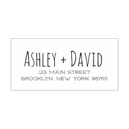 Carimbo de endereço de retorno manual