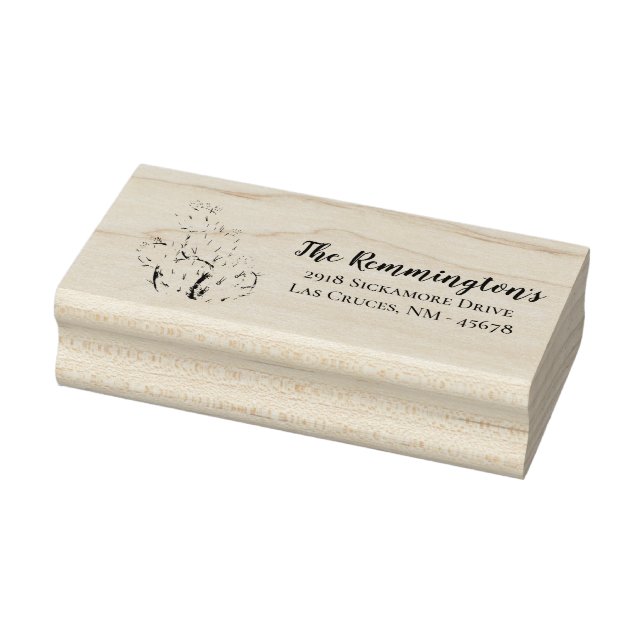 Carimbo de Endereço de Retorno Personalizado Boho  (Carimbo)