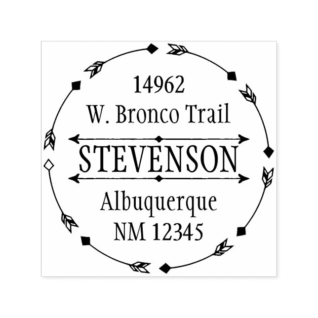 Carimbo de Endereço de Retorno Personalizado do Cí (Design)